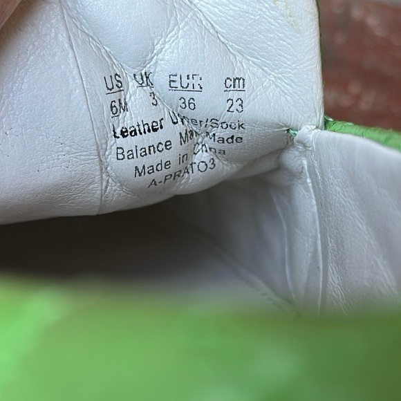 SARTO By Franco Sarto 3 Green Leather Quilted Platform Slip-On Sneakers Size 6.5 - Picture 5 of 7